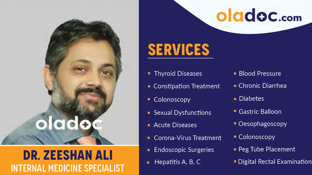 Services provided by Dr. Zeeshan Ali